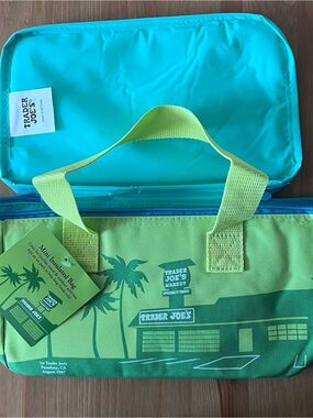 Mini Insulated Bag in Teal & Lime